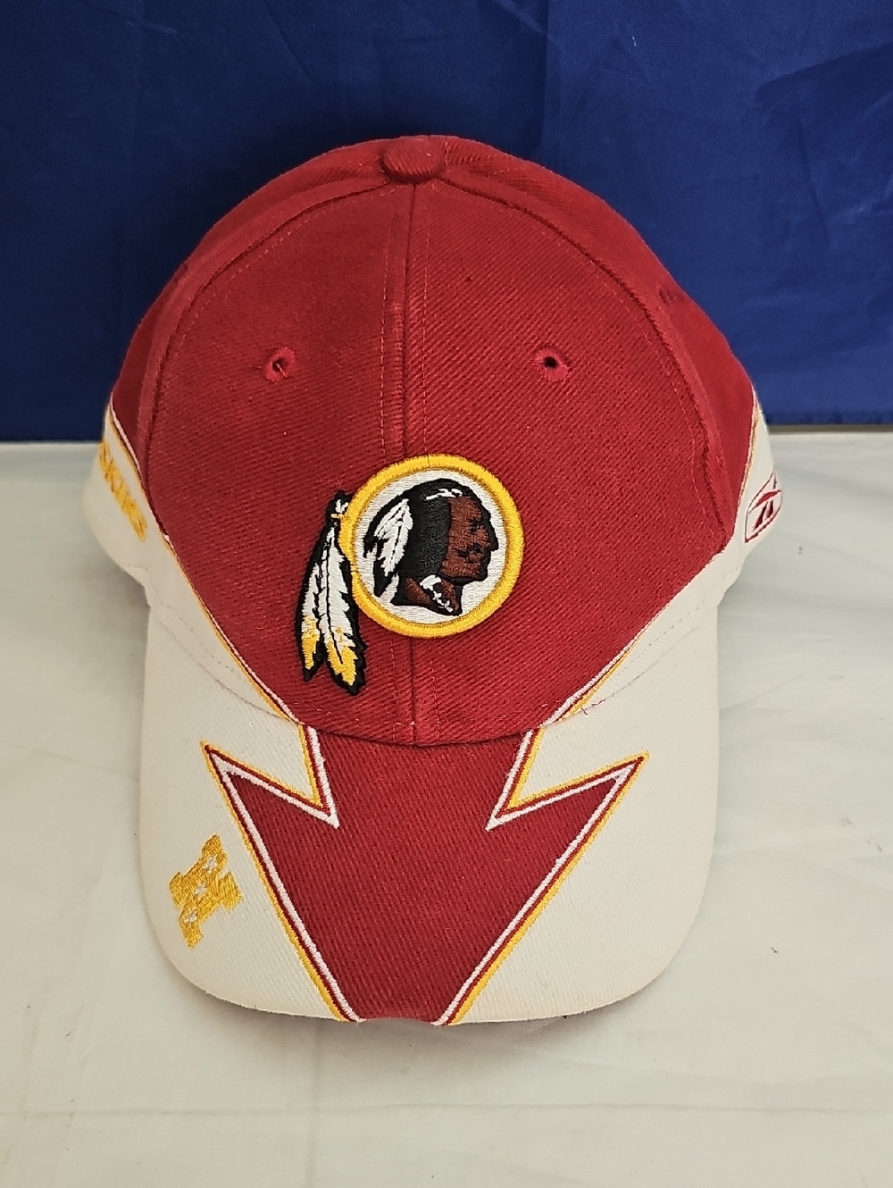 Reebok Red and Cream Washington (Redskins) Football Team Arrow Cap